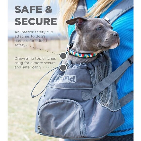 Outward Hound PoochPouch Front Carrier - Small (Gray) - Picture 2 of 16